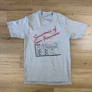 Vintage 80s San Francisco Parody Parking Ticket Shirt Single Stitch Tee Sz L